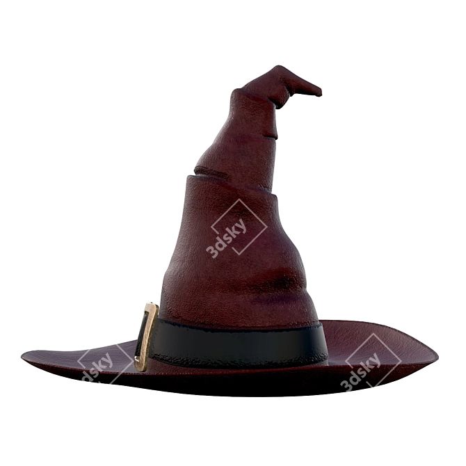 Mystic Witch Hat: Hauntingly Exquisite! 3D model image 2