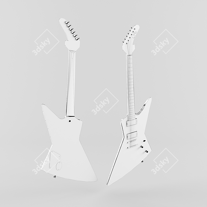 ESP MX250 Guitar: Classic Style and Unmatched Quality 3D model image 3