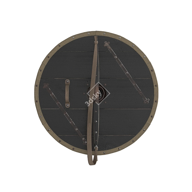 Viking Shield 2: Authentic Design 3D model image 2