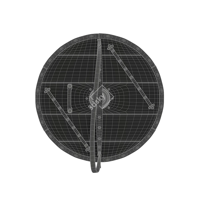 Viking Shield 2: Authentic Design 3D model image 3