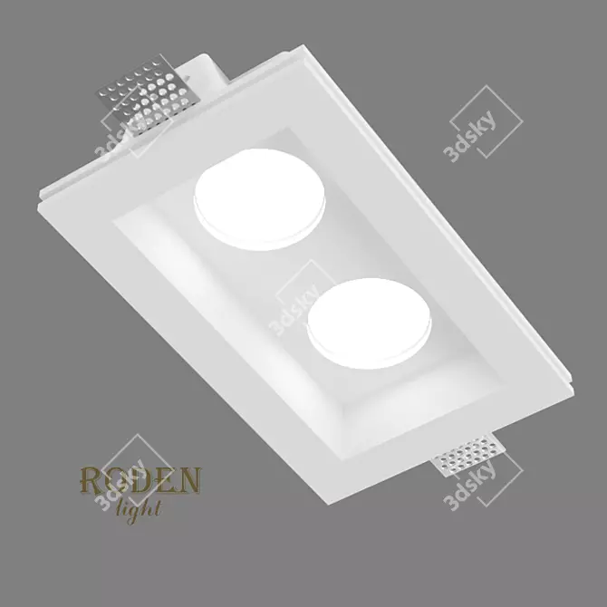 RODEN-light RD-211: Plaster Recessed Light 3D model image 1