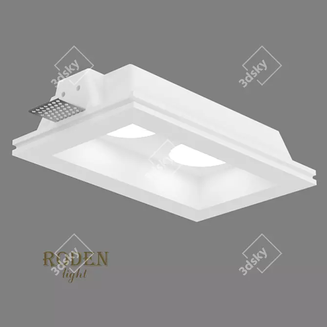 RODEN-light RD-211: Plaster Recessed Light 3D model image 2