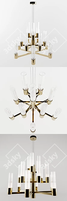 Infinity Chandelier: Ilfary Factory, Art.14561 H15+1 3D model image 2