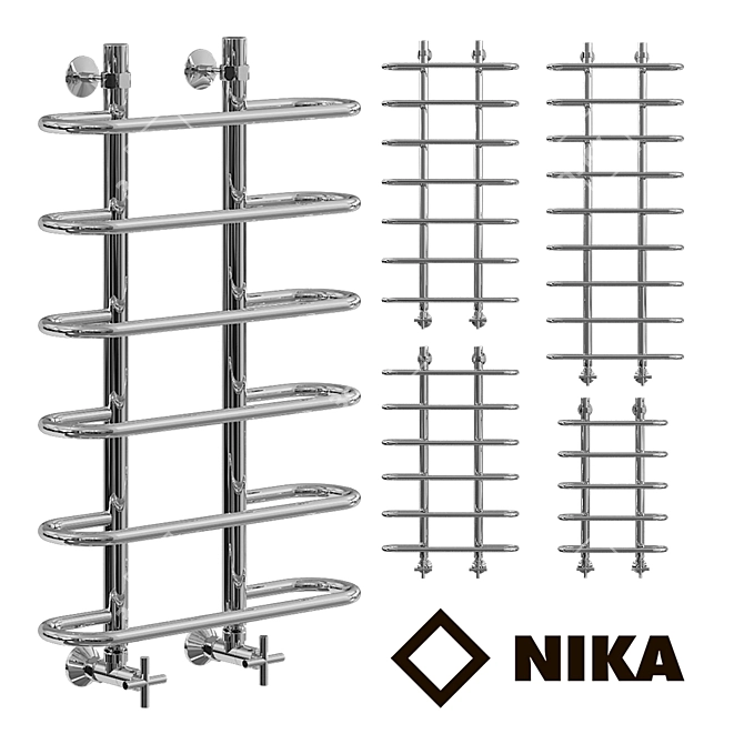 Modern Vintage Towel Rail: OM Viraz 3D model image 1