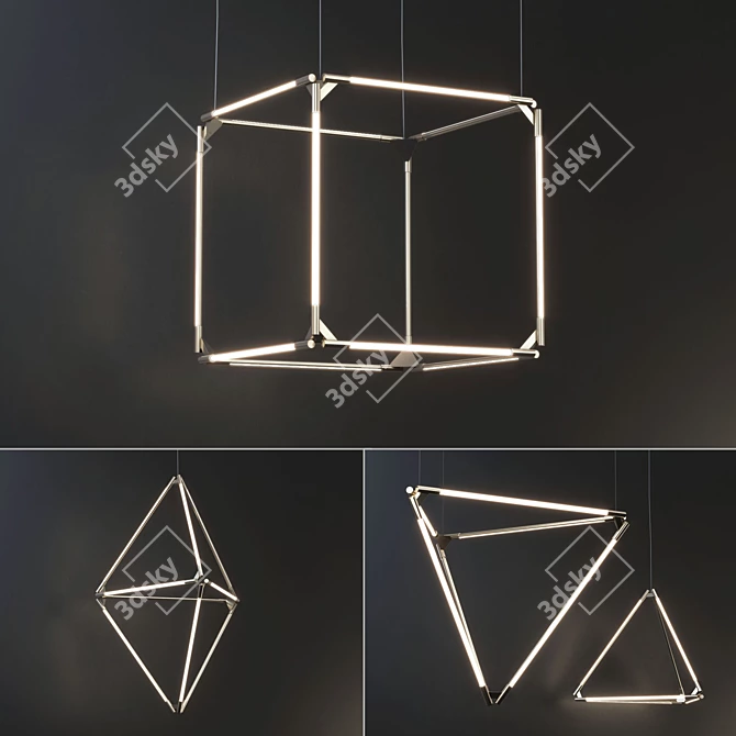 Sleek Modular Lighting System 3D model image 1