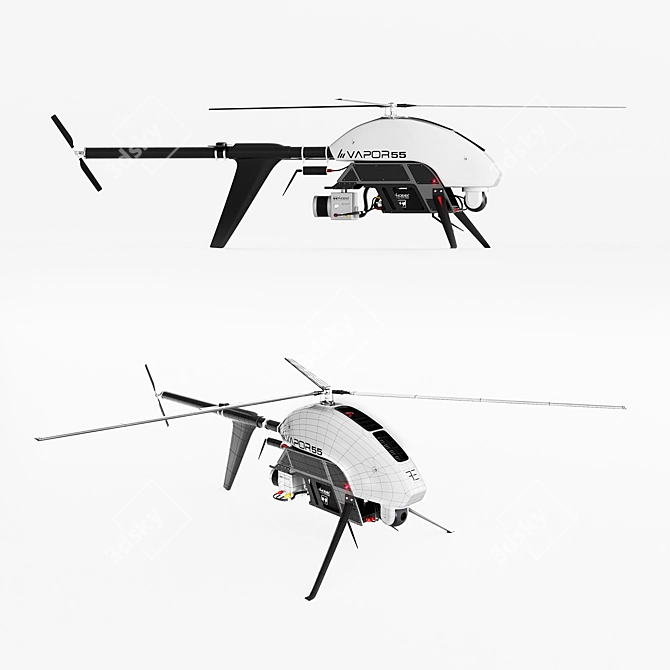 Pulse Aero Vapor 55: Heavy-Duty Drone with Advanced Lidar System 3D model image 2