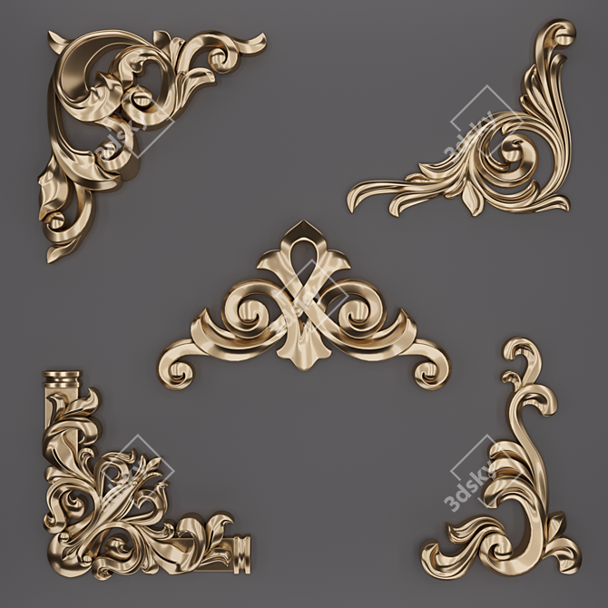 3D TrimOrnaments Pack 3D model image 1