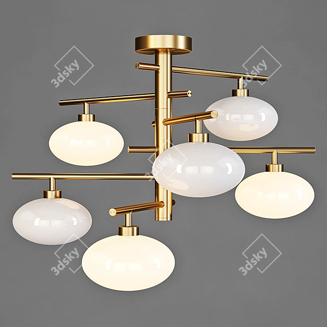 Elegant Italux Fiorenzo Ceiling Lamp 3D model image 1