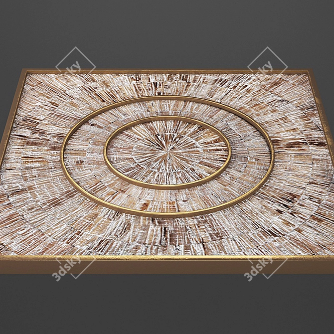 Vintage Wood Wall Panel 3D model image 3