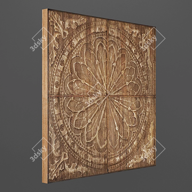 Wood Wall Panel by Billy Moon 3D model image 2