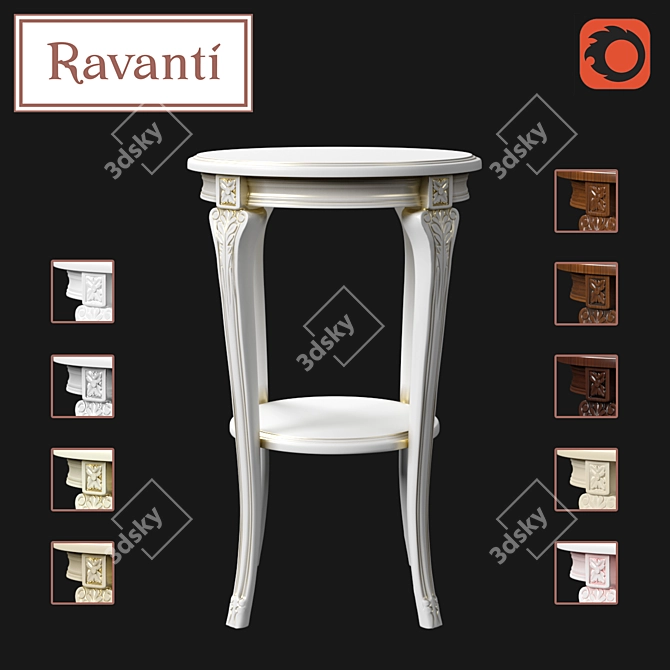 Ravanti Floral Stand №18 - Elegant Flower Holder 3D model image 1