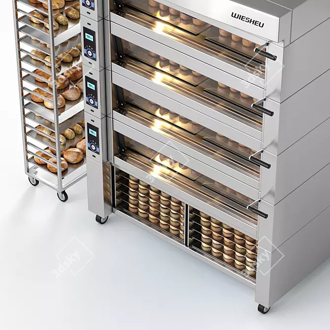 WIESHEU EBO 128 M Convection Oven 3D model image 5