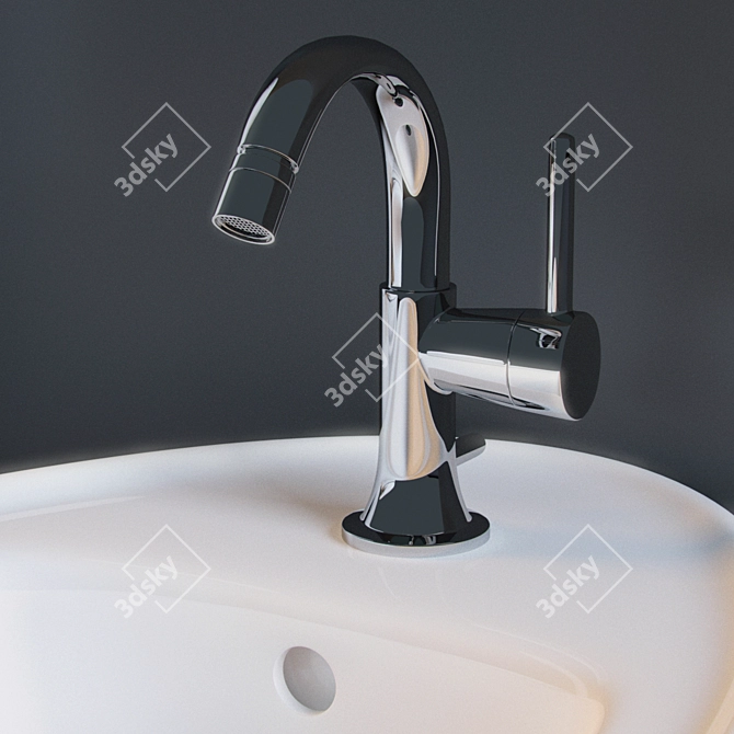 V&B Amadea Hanging Toilet & Bidet Combo 3D model image 2