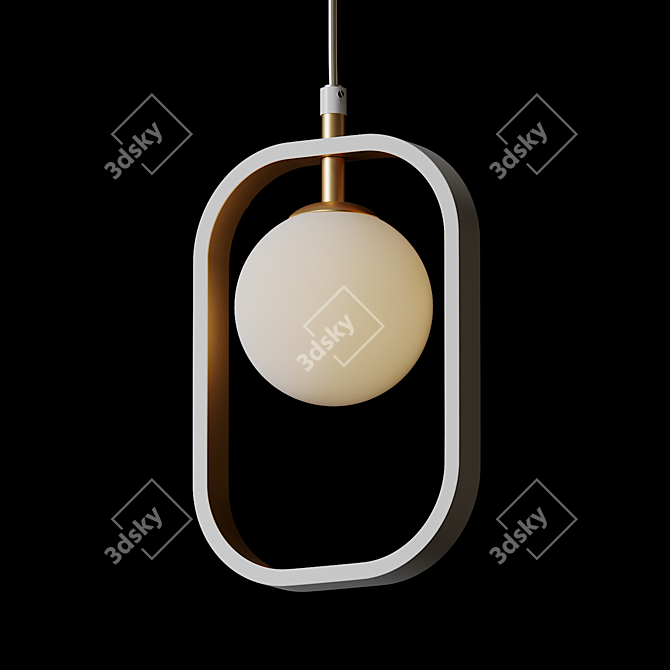 Avola Pendant Light: Sleek and Modern 3D model image 1