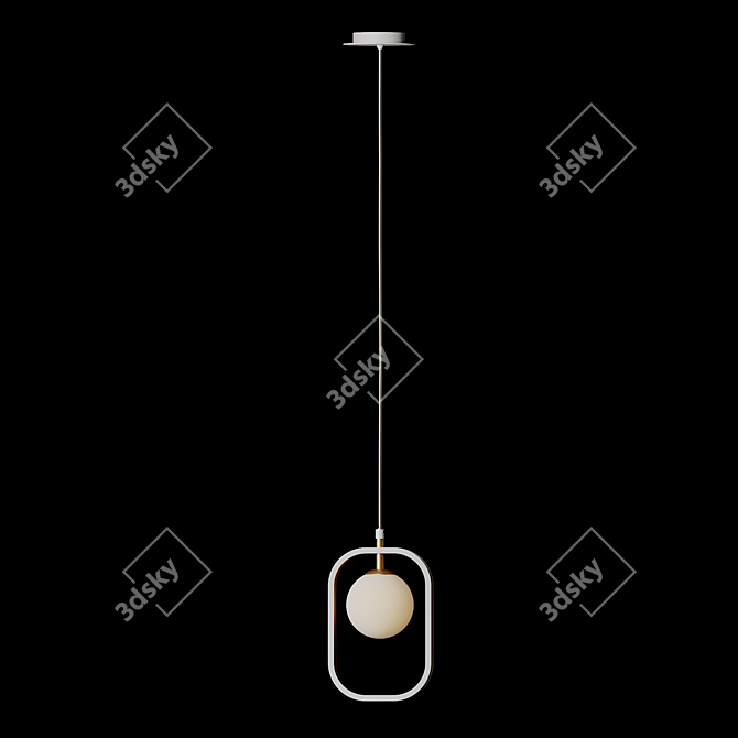 Avola Pendant Light: Sleek and Modern 3D model image 2