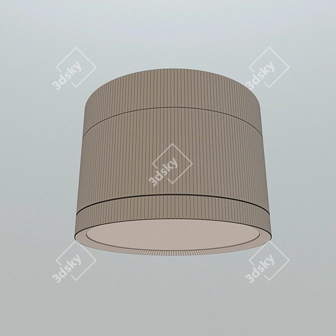 Modern LED Ceiling Light: Black/White ELEKTROSTANDART 3D model image 2