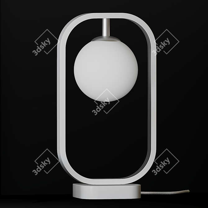 Avola Silver Gold Table Lamp 3D model image 2