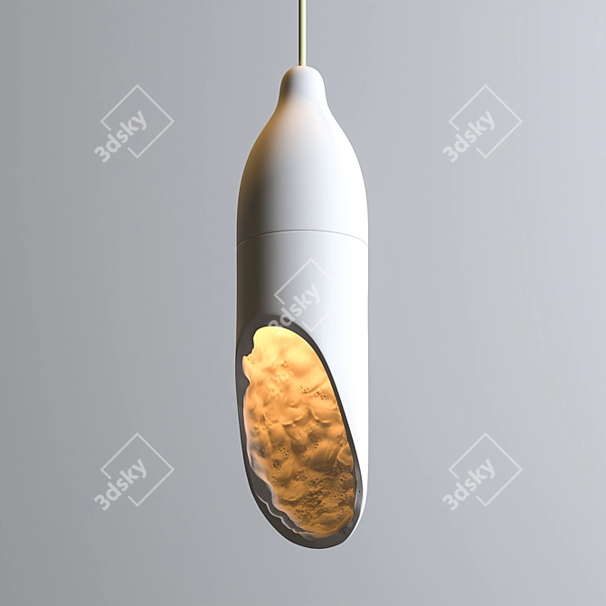 Chic Chalk Pendant Light 3D model image 1