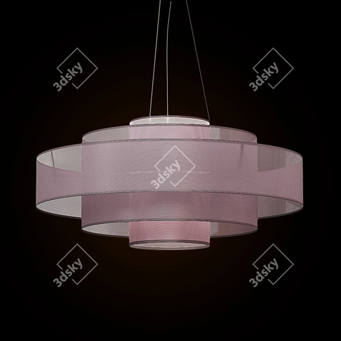 Ocher Cloud Pendant: Sleek & Stylish Lighting 3D model image 1