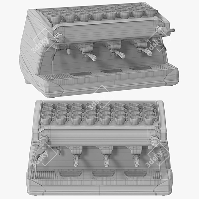 Rancilio Classe 11 Xcelsius 3D Coffee Machine 3D model image 3