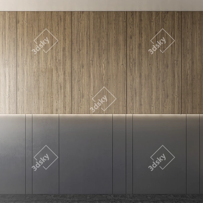 Elegant Wall Panel: Perfect for Interior Design 3D model image 1