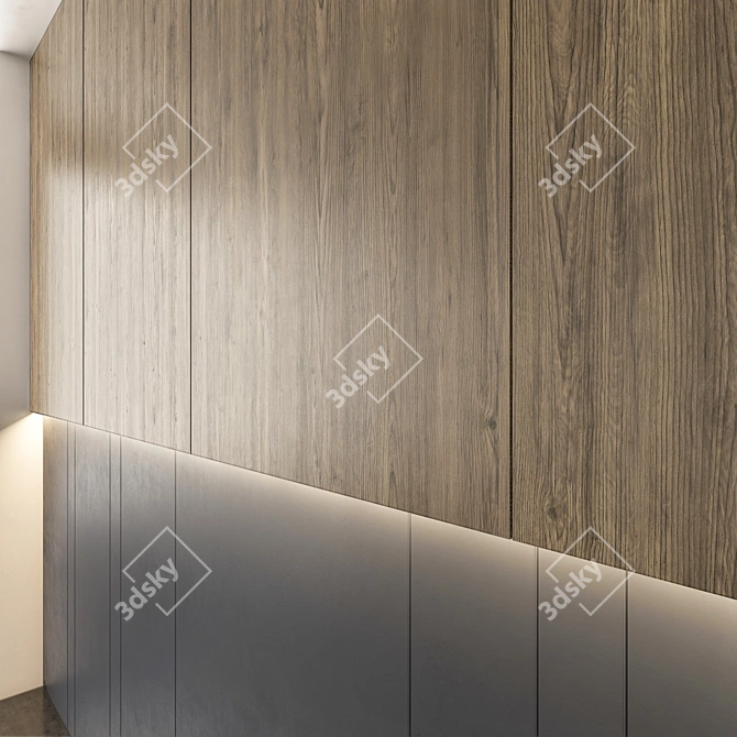 Elegant Wall Panel: Perfect for Interior Design 3D model image 2