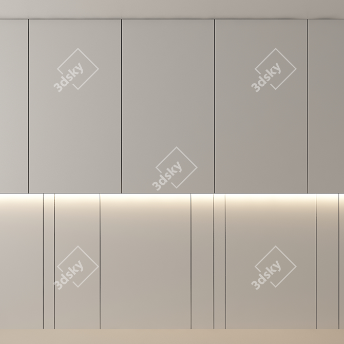 Elegant Wall Panel: Perfect for Interior Design 3D model image 3