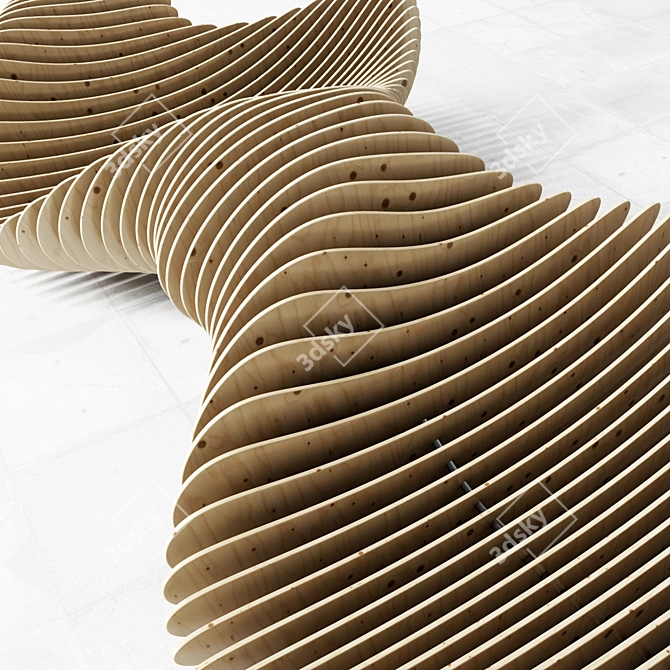 Parametric Bench: Versatile Design for Any Space 3D model image 2