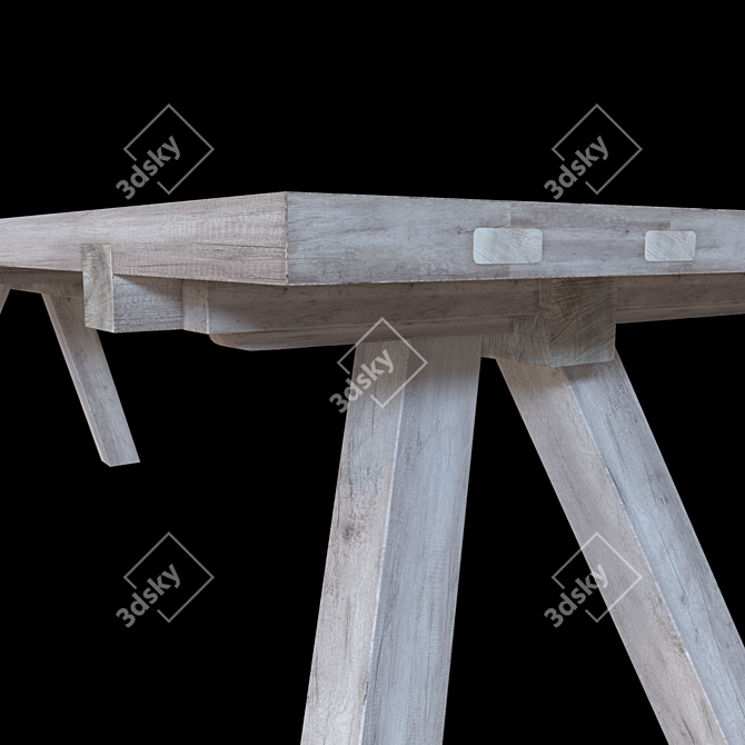 Van Rossum Lens Table | Stylish 280x100cm Corner Table 3D model image 2