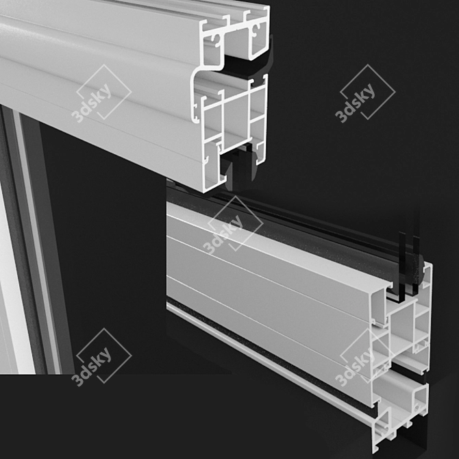 Versatile Folding Door: 3D Max 2012-2016, OBJ, FBX 3D model image 2