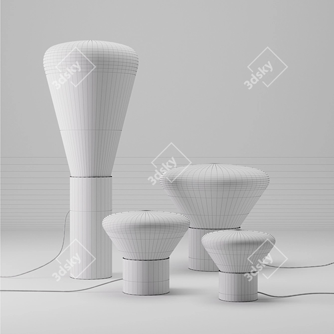 Title: Muffins Oak Lamp: Illuminating Elegance 3D model image 3