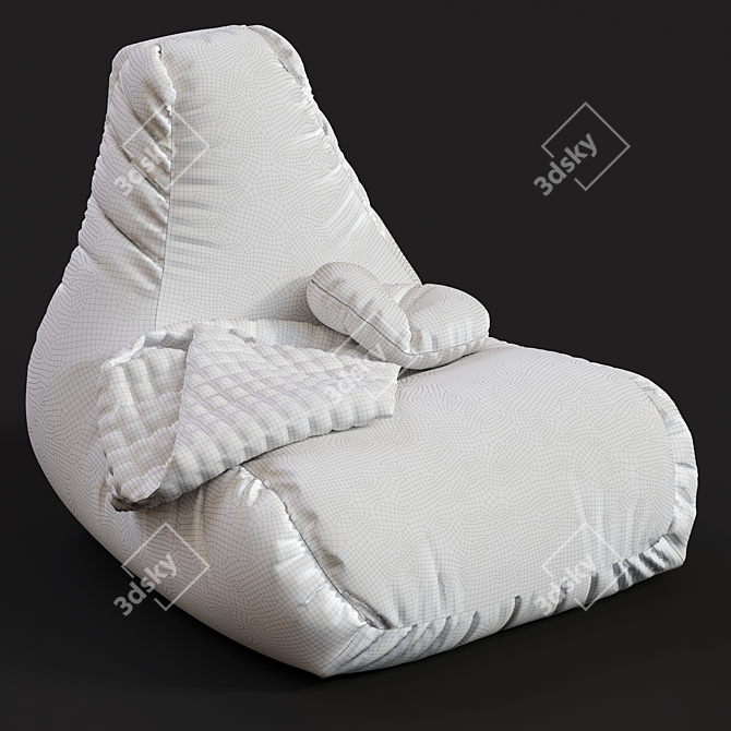 Modern Gond Bed Sofa 3D model image 3