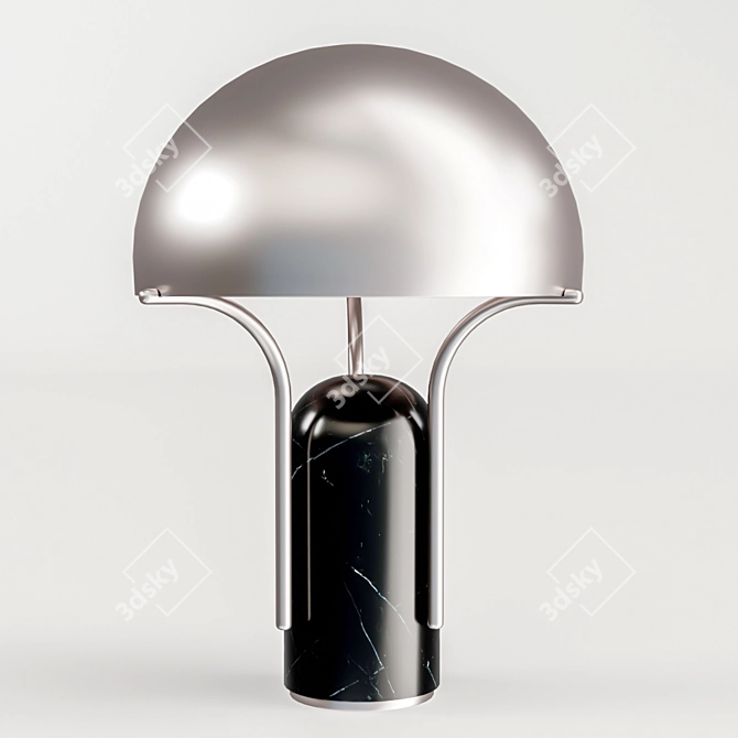 Sleek Affinity Dome Table Lamp 3D model image 1