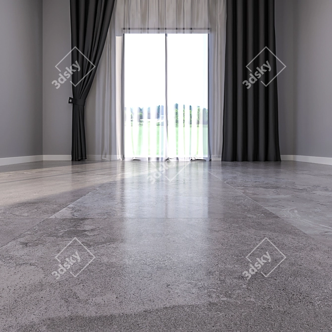 Luxury Marble Floor Tiles 3D model image 2