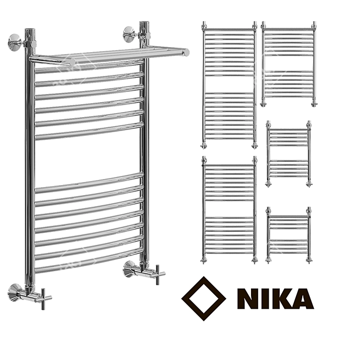 Luxury Heated Towel Rails by Nick LD 3D model image 1