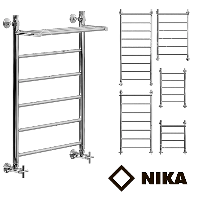 Luxury Heated Towel Rail Collection by Nick LP_VP 3D model image 1