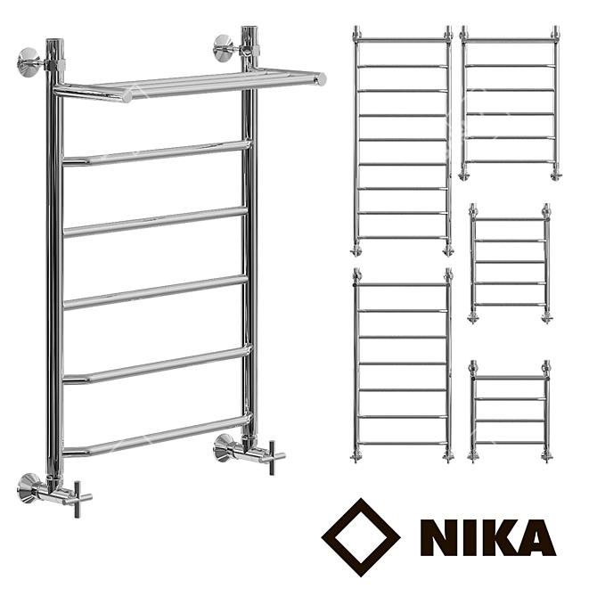 Nick LTP_VP Heated Towel Rail: Stylish and Versatile 3D model image 1