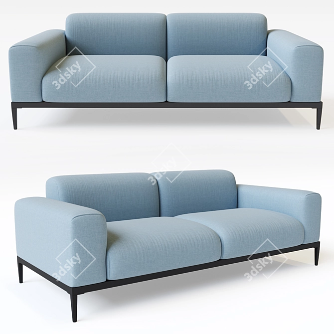 Elegant Comfort: freistil 166 Sofa 3D model image 1