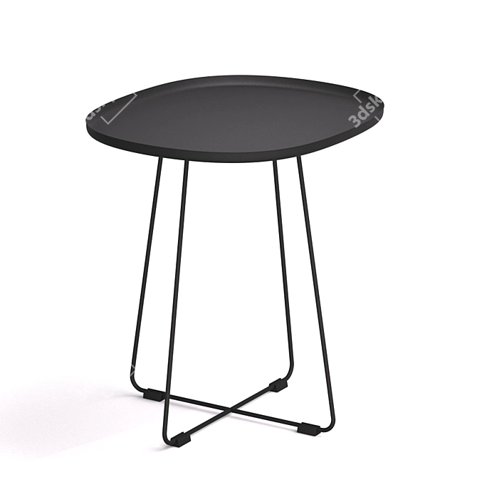 Compact Round Table - Halmar Tina 3D model image 1
