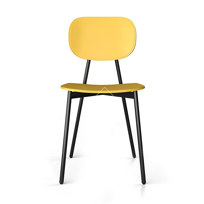 Elegant TATA Chair: 43cm Width, 86cm Height 3D model image 2