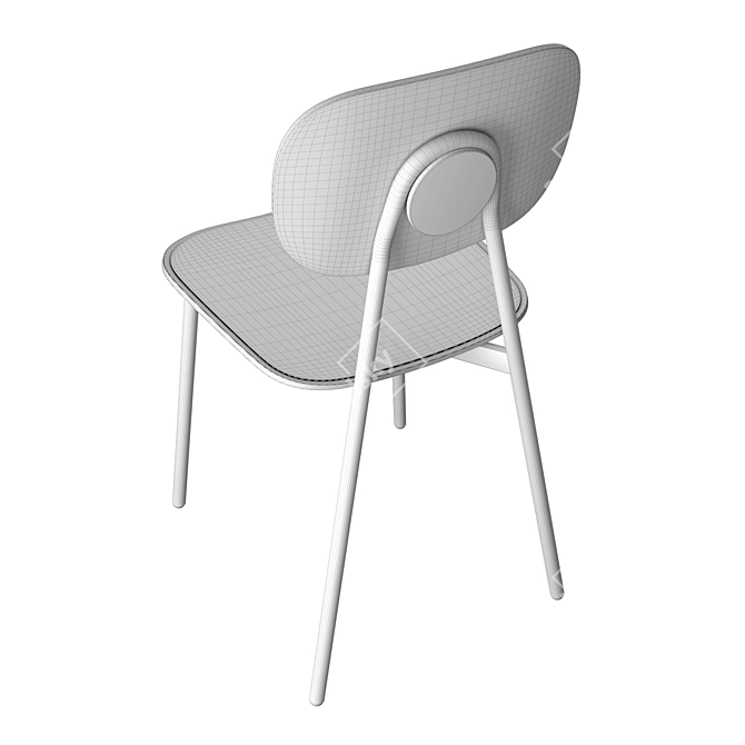 Elegant TATA Chair: 43cm Width, 86cm Height 3D model image 3