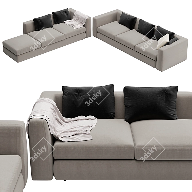 Luxury Otium Maxalto Sofa 3D model image 1