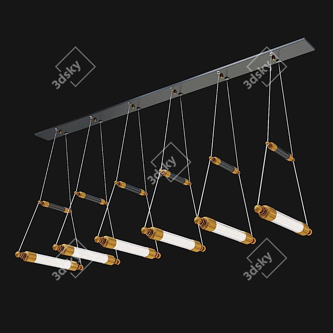 Crystal Sparkle Chandelier 3D model image 1