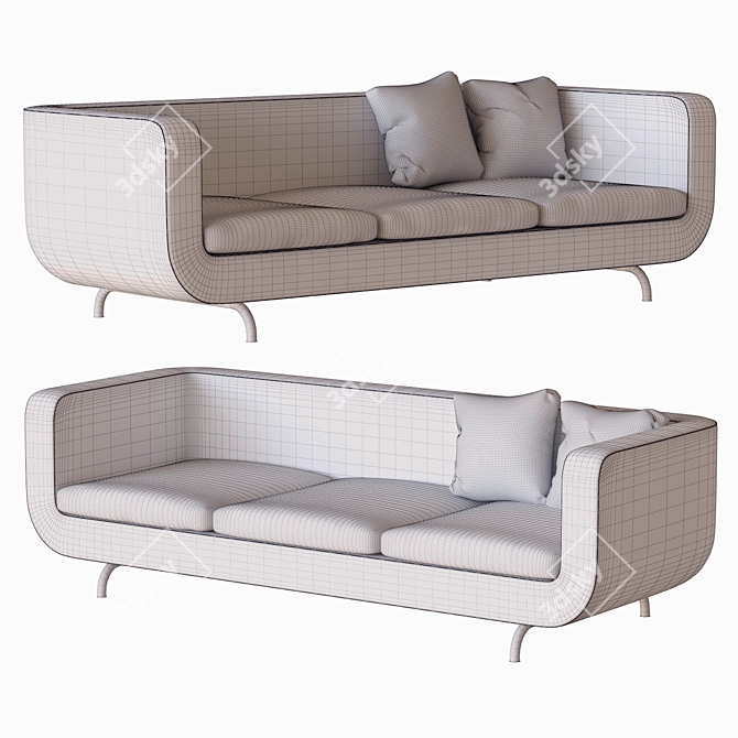 Modern Sofa Dubuffet by Minotti 3D model image 2