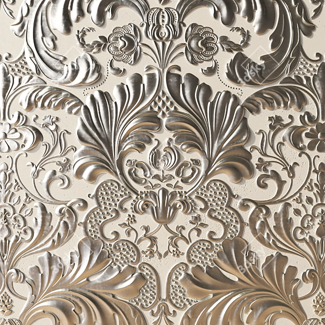 Elegant Renaissance Wallcoverings 3D model image 3