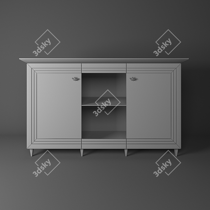 Elegant "Augusta" Chest 3D model image 2