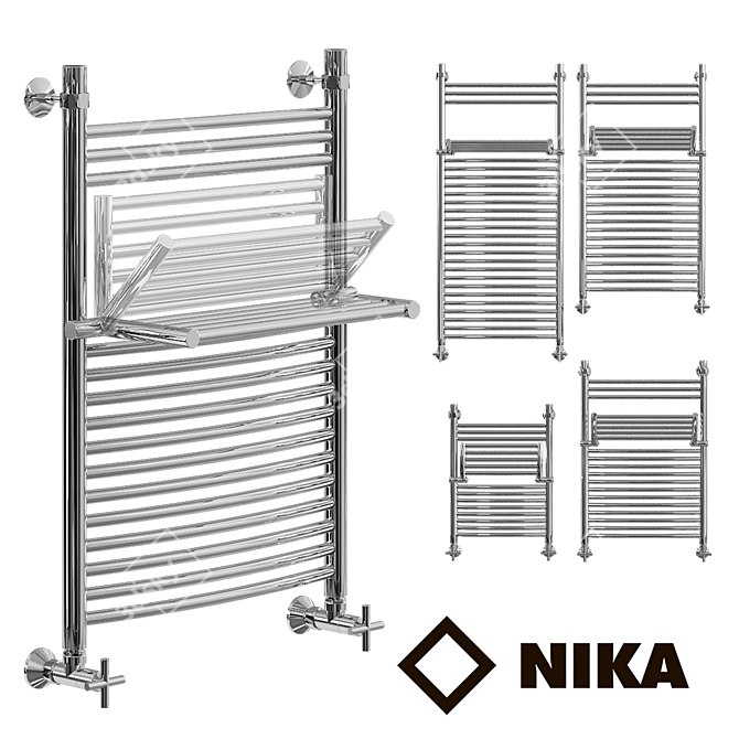 Luxury Warmth: Nike LDPV Heated Towel Rail 3D model image 1