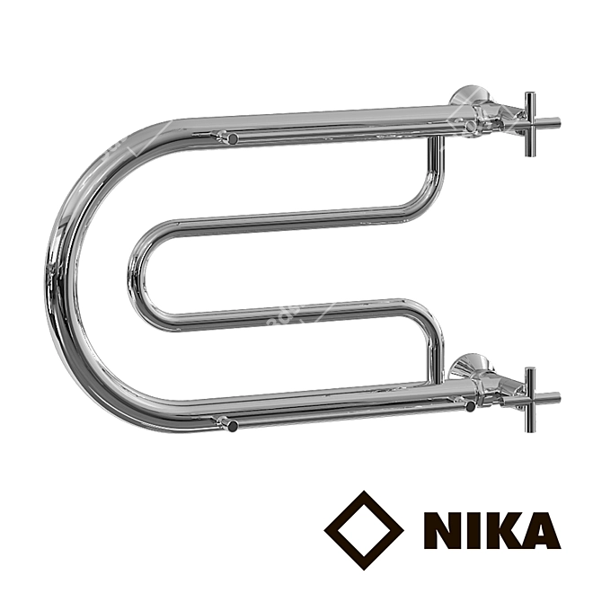 Luxury Heated Towel Rail: Nick PL1 3D model image 1