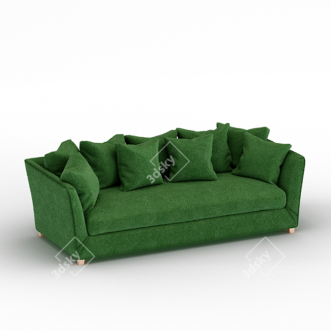 Elegant Vogue Sofa 3D model image 1