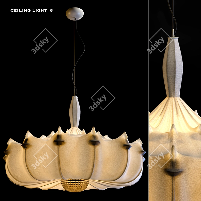 Zeppelin S1: Marcel Wanders Inspired Ceiling Light 3D model image 1